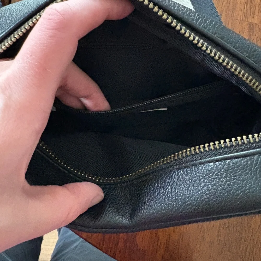 Universal Thread Black Crossbody Bag with Striped Strap - Picture 3 of 5